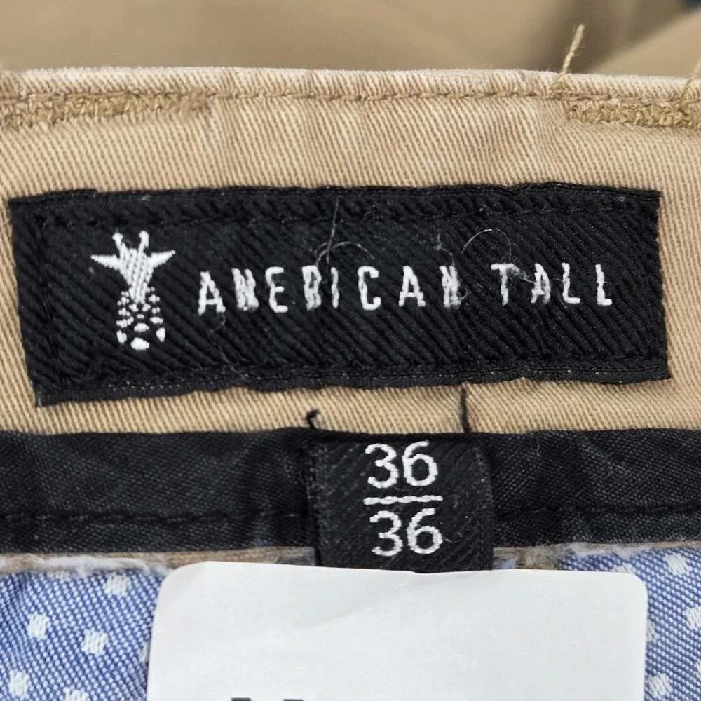 American Tall Men Pants 36X36 Khaki Chino‎ 32